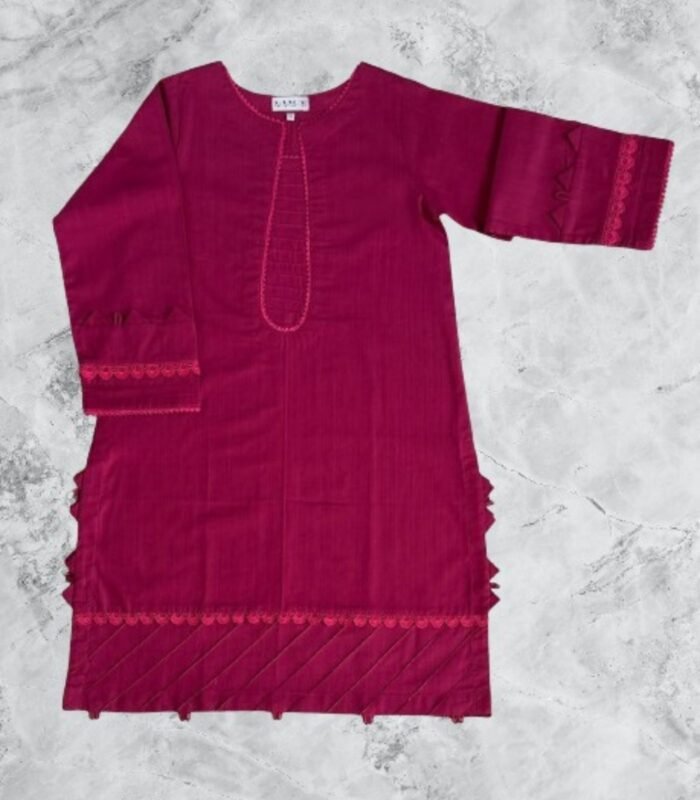 Shop with Namra is offering shocking pink khaddar latest dress 5 in latest clothing collection 2024