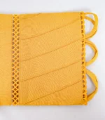 Yellow lawn dress 2 pcs (Mustard Yellow) - Image 11
