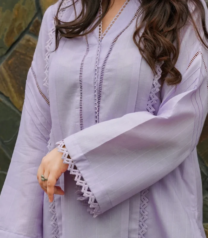 2 Pcs Lawn Suit - Lilac (SOPHIA) - Image 6