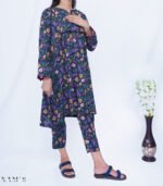 BLACK BLOSSOM PRINTED SUIT