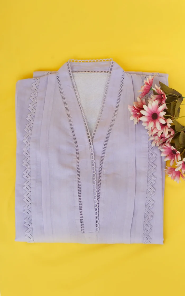 2 Pcs Lawn Suit - Lilac (SOPHIA) - Image 9