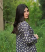 Black Printed Casual Lawn Shirt - Image 4