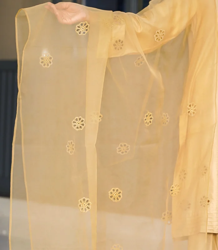 Skin Beige 3Pcs Linen Dress - Image 7