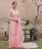 Shop with Namra is offering Pastel Pink Formal Wear 3Pcs Festive dress in latest festive collection 2024