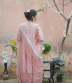Shop with Namra is offering Tea Pink dress for Formal Wedding wear in latest festive collection 2024