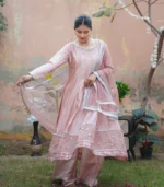 Shop with Namra is offering Tea Pink dress for Formal Wedding wear in latest festive collection 2024