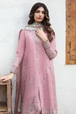 Jazmin Lawn 3PC Chikenkari Embroidered With Printed Dupatta-401