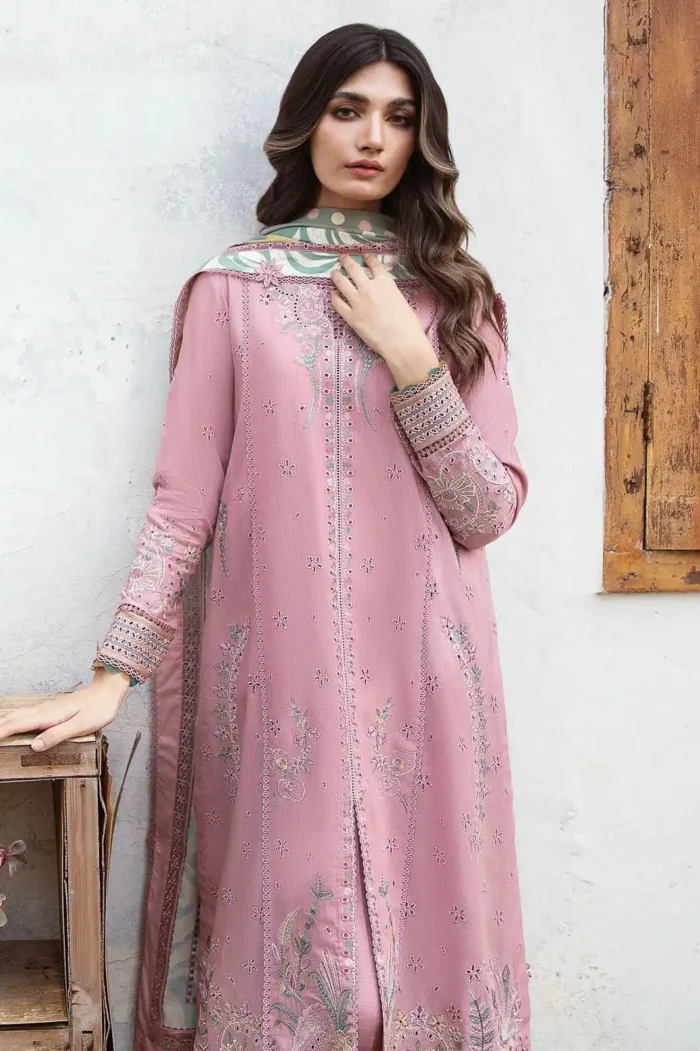 Jazmin Lawn 3PC Chikenkari Embroidered With Printed Dupatta-401 (10) Jazmin Lawn 3PC Chikenkari Embroidered With Printed Dupatta-401