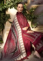 Maria B Lawn 3PC Embroidered-720 - Image 2