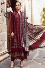 Maria B Lawn 3PC Embroidered-720 - Image 4