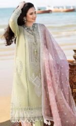 Qalamkar Lawn 3PC Chikankari Embroidered With Printed Dupatta-413 - Image 6