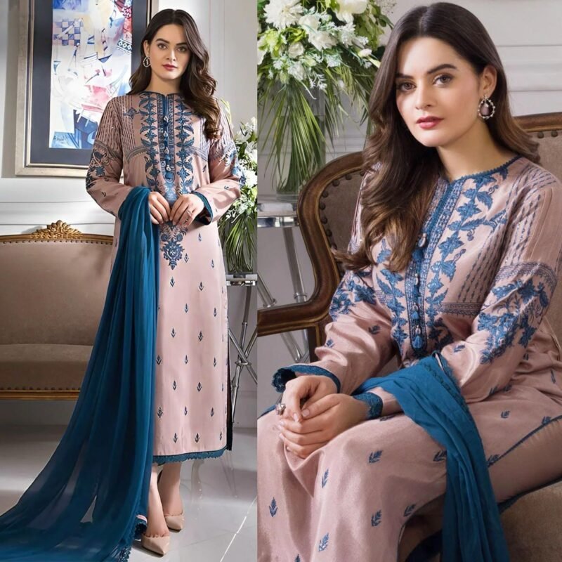 Shop with Namra is offering 21 Asim Jofa Lawn 3PC Embroidered 301 in latest clothing collection 2024