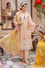 Mushq Lawn 3PC EMBROIDERED With Printed Dupatta-398 - Image 4