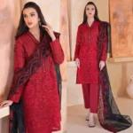 LIMELIGHT 3PC Lawn Chickankari Embroidered-419