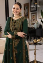 ASIM JOFA Lawn 3PC Embroidered With Chiffon Embroidered Dupatta-426 - Image 7