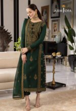 ASIM JOFA Lawn 3PC Embroidered With Chiffon Embroidered Dupatta-426 - Image 6