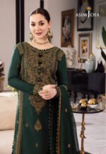 ASIM JOFA Lawn 3PC Embroidered With Chiffon Embroidered Dupatta-426 - Image 2