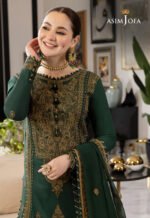 ASIM JOFA Lawn 3PC Embroidered With Chiffon Embroidered Dupatta-426 - Image 3