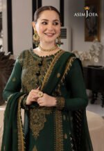 ASIM JOFA Lawn 3PC Embroidered With Chiffon Embroidered Dupatta-426 - Image 4