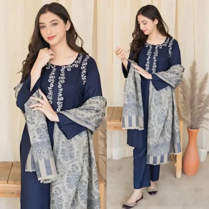 Aisling Lawn 3PC Embroidered-702