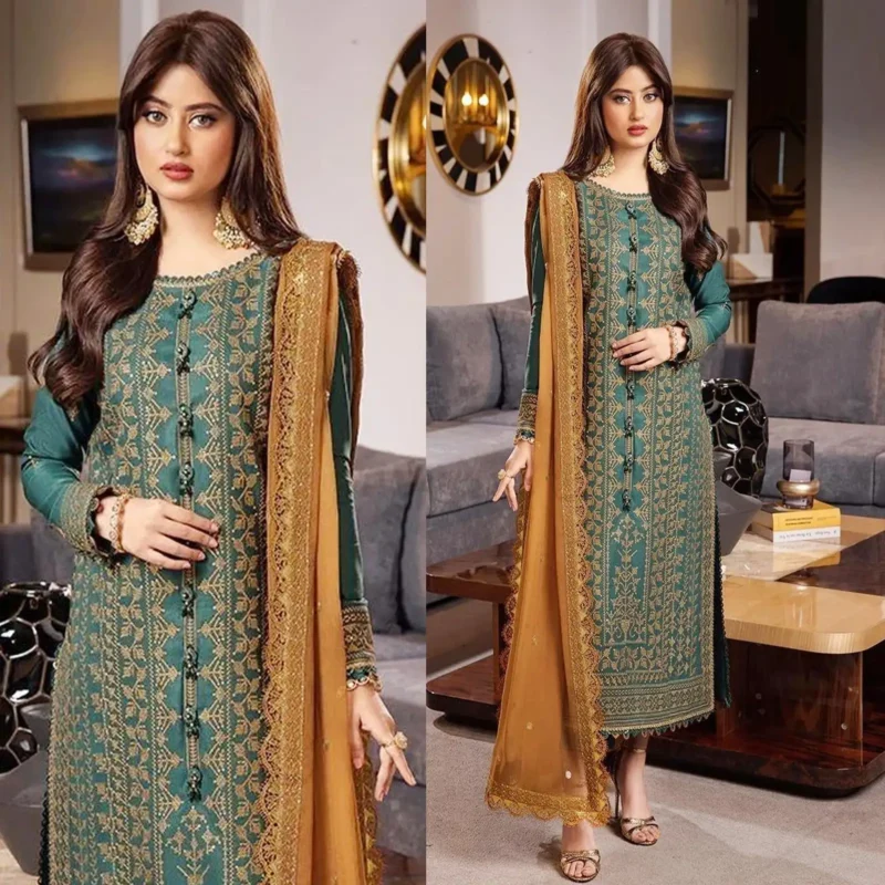 Shop with Namra is offering Asim Jofa Lawn 3PC Embroidered 307 in latest clothing collection 2024