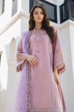 BAROQUE Lawn 3PC Embroidered With Digital Printed Dupatta-443 - Image 5