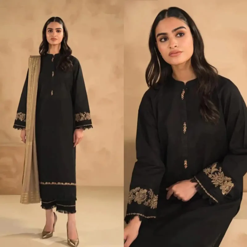 Shop with Namra is offering Broque Lawn 3PC Embroidered 329 in latest clothing collection 2024