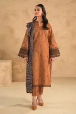 Charizma 3PC LAWN Embroidered suit with Printed DUPATTA-309 - Image 3