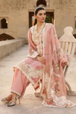 Crimson 3PC Lawn Heavy Embroidered Suit With Embroidered Dupatta-414 - Image 4
