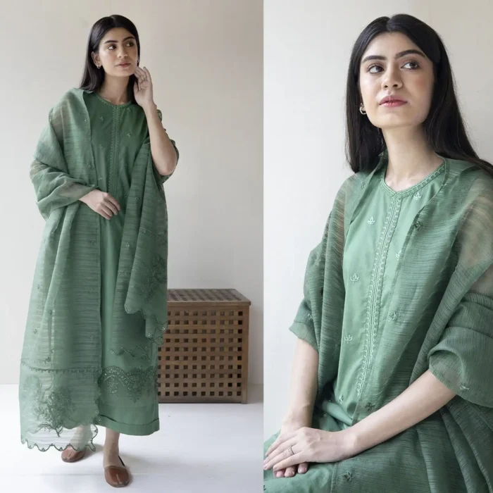DYOT 3PC Lawn Embroidered Shirt With Organza Dupatta-335 (4) DYOT 3PC Lawn Embroidered Shirt With Organza Dupatta-335 - Image 1