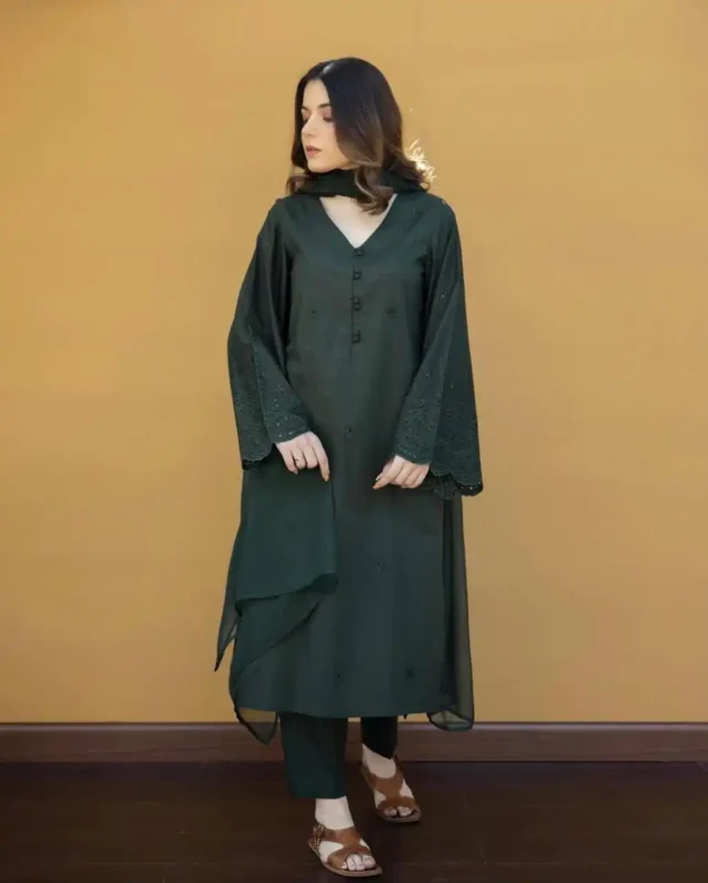 Shop with Namra is offering DYOT Lawn 3PC Chikenkari Embroidered 361 5 in latest clothing collection 2024