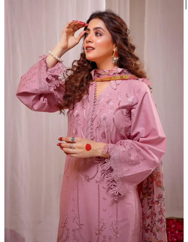 Shop with Namra is offering Female Studio Lawn 3PC Embroidered 322 2 in latest clothing collection 2024