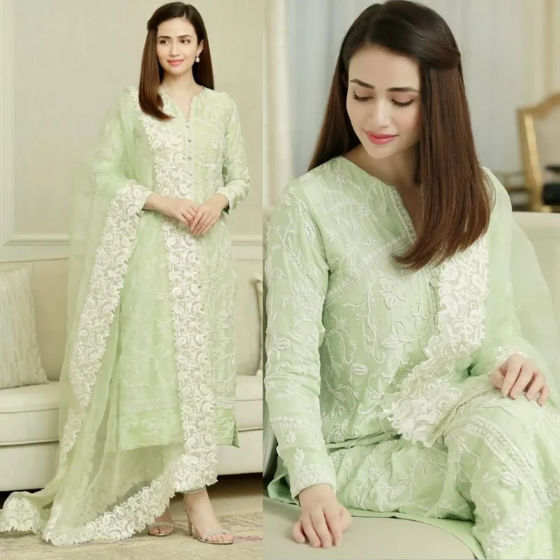 Shop with Namra is offering Lawn 3PC Embroidered 136 2 in latest clothing collection 2024