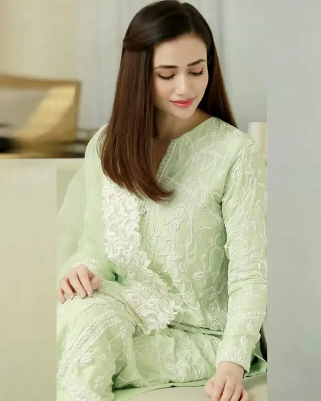 Shop with Namra is offering Lawn 3PC Embroidered 136 4 in latest clothing collection 2024