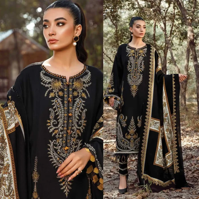 Maria B Lawn 3PC Embroidered-721 - Image 1