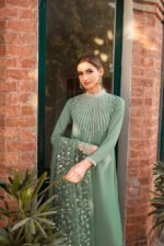 Natasha Kamal 3PC Lawn Embroidered Shirt With Organza Embroidered Dupatta-389 - Image 6