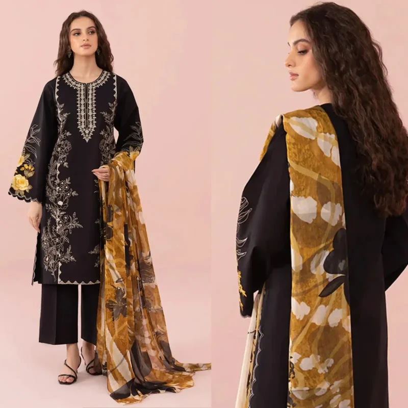Shop with Namra is offering SAPPHIRE 3PC Lawn Embroidered Shirt With Printed Dupatta 388 in latest clothing collection 2024