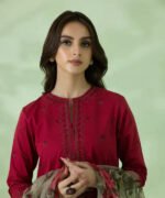 Sapphire 3PC Lawn Embroidered Shirt With Organza Printed Dupatta-384 - Image 5