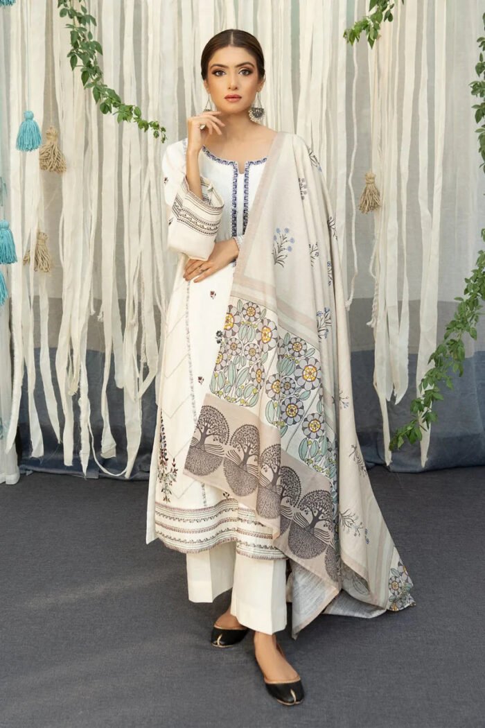 URGE - 3PC LAWN EMBROIDERED SHIRT WITH PRINTED DUPATTA-317 (1) URGE - 3PC LAWN EMBROIDERED SHIRT WITH PRINTED DUPATTA-317 - Image 9