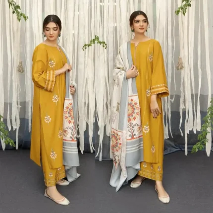 URGE Lawn 3PC Embroidered-727