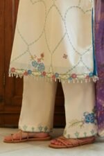 ZARA SHAHJAHAN 3PC Lawn Chikankari Embroidered Shirt With Printed Dupatta-431 - Image 7