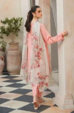 ZIVA 3PC LAWN EMBROIDERED SHIRT WITH PRINTED DUPATTA-333 - Image 4