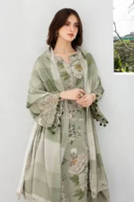 BAROQUE 3PC Lawn Printed Shirt With Voile Printed Dupatta-763 - Image 4