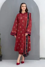 BAROQUE 3PC Lawn Printed Shirt With Voile Printed Dupatta-765 - Image 5