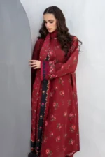 BAROQUE 3PC Lawn Printed Shirt With Voile Printed Dupatta-765 - Image 3