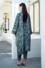 BAROQUE 3PC Lawn Printed Shirt With Voile Printed Dupatta-781 - Image 5