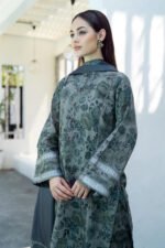 BAROQUE 3PC Lawn Printed Shirt With Voile Printed Dupatta-781 - Image 2