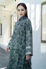 BAROQUE 3PC Lawn Printed Shirt With Voile Printed Dupatta-781 - Image 3