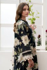 BAROQUE 3PC Lawn Printed Shirt With Voile Printed Dupatta-782 - Image 7