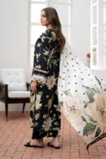 BAROQUE 3PC Lawn Printed Shirt With Voile Printed Dupatta-782 - Image 4